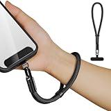 saxsion Hand Wrist Strap Lanyard,Universal Cell Phone Multifuctional Patch Lanyards for Women and Men (Black)