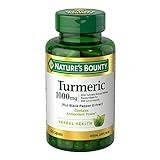 Nature's Bounty Turmeric with Black Pepper Extract, Supports Antioxidant Health, 1000mg, 60 Capsules