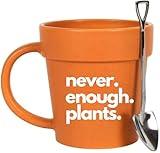 YACO STORE Ceramic Plants Themed Mug - Standard Size, 3 Inches, Reusable, Hot Drinks at Home, Birthday Gift for Her