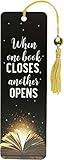 When One Book Closes Beaded Bookmark