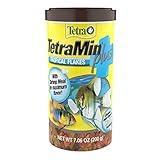 TetraMin Plus Tropical Flakes, Cleaner and Clearer Water Formula 7.06 Ounce (Pack of 1)