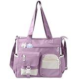Women's Messenger Bag - Professional Crossbody Work Satchel Stylish Office Purse for Business Travel & Commuting(Purple)