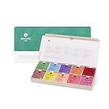 OSULLOC Premium Tea Collection (40 count, 10 flavors x 4 ea), Assorted Tea bag Sampler, Premium Organic Pure & Blended Self Care Gift Set box from Jeju for Tea lovers
