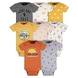 Gerber Baby 8-Pack Short Sleeve Onesies Bodysuits, Southwest, 12 Months