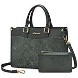 LOVEVOOK Purses and Handbags for Women,Stylish Tote Shoulder Satchel Bag PU Leather Crossbody Top Handle Bags with Zipper