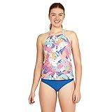Speedo Women's Swimsuit Top Tankini Adjustable High Neck