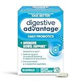 Digestive Advantage IBS Probiotics For Women and Men, Probiotics For Digestive Health & Intensive Bowel Support with Digestive Enzymes For Gut Health, Occasional Bloating & Immune Support, 96 Capsules
