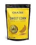 Craize Sweet Corn Crisps | Gluten Free, Vegan, Kosher, Toasted Corn Crackers | 4 oz each