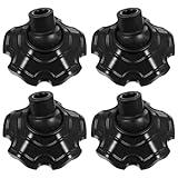 DOITOOL 4PCS Camping Chair Foot Protectors Furniture Floor Protector Camping Chair Cover Table Legs Feet Covers 15mm, Black