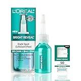 L'Oreal Paris Bright Reveal Dark Spot Exfoliant Peel, 25% AHA BHA PHA Face Exfoliator Solution, Gentle Skincare to Visibly Reduce Dark Spots and Renew Skin Texture, Includes SPF Lotion Sample