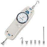 BAOSHISHAN 50lb Push Pull Force Gauge Force Tester Meter with Calibration Certificate and Carrying Case, for Tension and Compression Load Plug Force Destructive Tests School Teaching DL-50LB