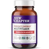New Chapter Energy Supplement - Perfect Energy Multivitamin for Balanced Energy + Stress Support with B Vitamins + Vitamin D3 + Organic Non-GMO Ingredients - 96 ct