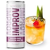 IMPROV Non-Alcoholic Craft Cocktails, Tropical Mai Tai Mocktail, Vegan, Gluten Free, Zero Proof, Ready To Drink or as a Drink Mixer, 12oz Cans (4-Pack)