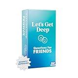 Let's Get Deep: Friends Edition by Relatable, Fun Group Card Game for Game Night, Perfect for Party Games with Friends, Includes 400 Question Cards, Three Increasingly Personal Levels