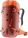 Deuter Guide 30L Backpack I Lightweight Alpine Climbing & Mountaineering Pack - Redwood-Papaya