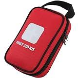 Thrive Travel Essentials Small First Aid Kit - 100 FSA HSA Approved Products Includes Multi-Sized Bandage, Wipes, Safety Pins, and More (Shell) - Safety Kit