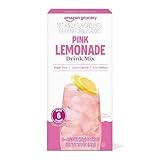 Amazon Grocery, Pink Lemonade Drink Mix Singles, 3.2 Oz (Previously Happy Belly, Packaging May Vary)