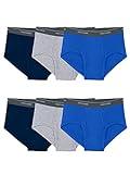 Fruit of the Loom mens Tag-free Cotton Briefs Underwear, 6 Pack - Assorted Colors, Medium US