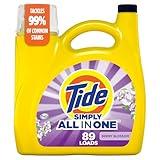 Tide Simply Clean & Fresh Liquid Laundry Detergent, Berry Blossom Scent, 89 loads, 117 fl oz (Packaging May vary)
