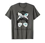 Computer Technology Teacher Life Messy Bun Back to School T-Shirt