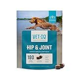 VetIQ Glucosamine Hip & Joint Supplement for Dogs, 180 Soft Chews, Dog Joint Support Supplement with MSM and Krill, Dog Health Supplies Large & Small Breed, Chicken Flavored Chewables