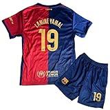 Generic LAMINE YAMAL #19 Soccer Jersey - Blue, Kid, Unisex, 3-13 Years, Sports Fan, Jersey