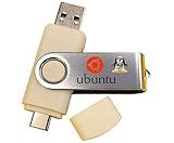 Linux Ubuntu OS Bootable USB Flash Thumb Drive for Desktops and Servers - Great for Beginners and Professionals