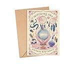 Witch-Themed Birthday Card - Witching You A Wicked Birthday - Mystical Design With Crystals - Dreamcatchers And Tarot - Perfect For Lovers Of Magic And The Occult - Unique Greeting Card
