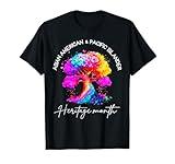 Asian American Pacific Islander Heritage Colorful Tree T-Shirt