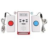 Assistive Technology Services 2 Button Caregiver Alert System - Health Alert & Monitoring System - Alarm - Battery Powered