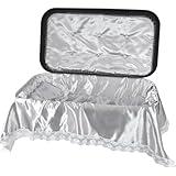 Pet Memory Shop Elegance Pet Casket – Safe, Durable & Elegant Memorial Burial Box for Dogs, Cats and Pets, Thoughtful Pet Loss Gift – Ideal for Honoring Your Pet’s Memory – (Large – Black/Silver)