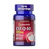 Puritan's Pride Coenzyme CoQ10 100mg, Dietary Supplement for Heart Health, Blood Pressure, Oral Gum Health, and Healthy Aging Support, 60 Servings, Rapid Release Softgels