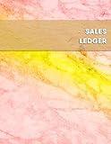 Sales Ledger: Red and Yellow online inventory resales and profit tracking log book | For pickers and 2nd hand reseller and business owners looking to grow and track sales