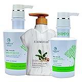 Xiaomoxuan Curly Hair Shampoo and Body Wash Moisturizer for Dry Skin with Hair Detangler Mask - Beauty & Personal Care Set Bundle