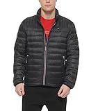 Tommy Hilfiger Men's Water Resistant Ultra Loft Down Alternative Puffer Jacket, Black, Medium