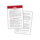 Constitutional Rights Flyers Spanish/English Hand to ICE Law Enforcement 50pk 4x6” Wallet Folds Size Bulk Immigration Slide Under Door