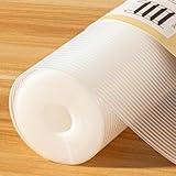 FEXIA Shelf Liners for Kitchen Cabinets Non-Slip Drawer Liner 12 Inches x 20 FT Waterproof & Oil-Proof Non Adhesive Durable Material Fridge Liner for Shelves （Clear）