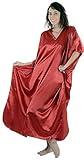 Up2date Fashion Satin Charmeuse Caftan, Style#caf23, One Size Fits Most, Solid Colors (Ivory, Aqua, Royal Blue) (Burgundy)