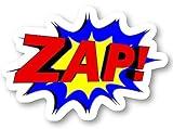 Zap - Comic Book Art stickers Window Truck Car Vinyl Bumper Sticker Decal 5''