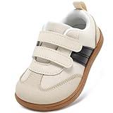 STQ KIDS Toddler Wide Toe Box Shoes:Boys Barefoot Shoe Kids Walking Shoes Boy Sneakers Non-Slip Zero Drop Toddler First Walking Shoe Comfort Tennis Outdoor Activities Beigewhite Toddler10