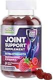 Joint Support Supplement - Extra Strength Glucosamine Gummy Supports Joints Health & Flexibility for Back, Knees, Hands - Natural Vitamin E Immune Support - Best Gummies for Women & Men - 120 Gummies