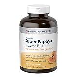 American Health, Super Papaya Enzyme Plus Chewable Tablets, 360 Count