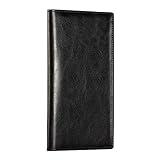 CoBak Premium Leather Checkbook Cover - RFID Blocking, Classic Design, Slim & Durable - Perfect for Personal & Business Checks