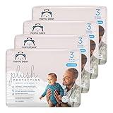 Amazon Brand - Mama Bear Plush Protection Diapers - Size 3, One Month Supply, Hypoallergenic Premium Disposable Baby Diapers, 160 Count (Pack of 4), White and Cloud Dreams