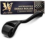 Derma Roller for Skin, Hair & Beard – Women and Men Titanium Microneedling Roller for Face & Scalp, Safe & Easy to Use 0.25mm