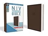 NIV, Value Thinline Bible, Large Print, Leathersoft, Brown, Comfort Print