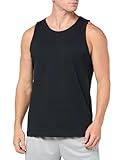 Amazon Essentials Men's Tank Top, Regular-Fit Undershirt, Black, Large