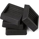Non Slip Furniture Pads 3x3, Rubber Feet Floor Protectors for Chair Leg Hardwood Floors, Bed Stoppers to Prevent Sliding