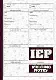 IEP Meeting Notes Notebook: An IEP Notes Sheet for the Special Education Teacher | Organizer for Your IEP Meeting | Special Education Planner for ... Teachers and Parents | Checklist Notes |