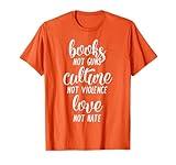 Gun Violence Awareness Books Orange Teacher Men Women Kids T-Shirt